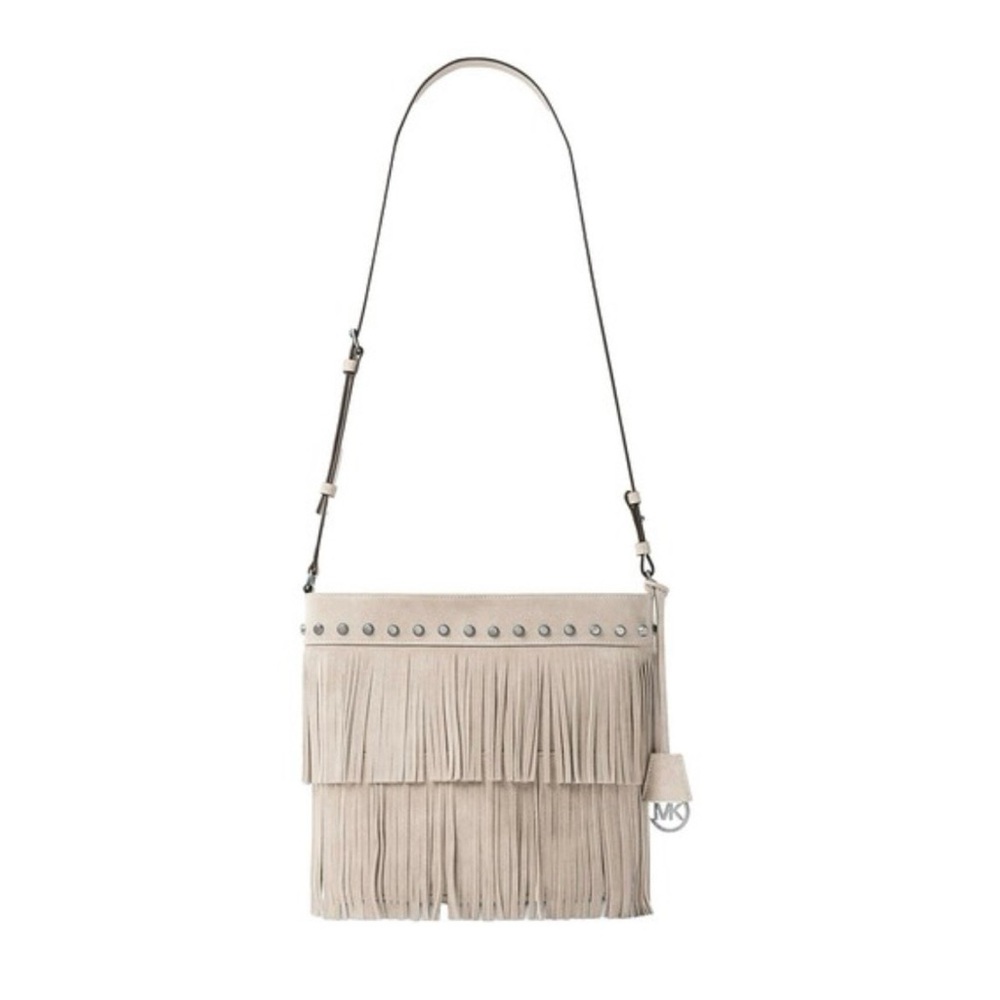 Michael Kors Billy Fringe Suede Crossbody Purse